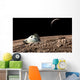 Scorched Space Capsule Moon Wall Decal
