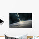 Meteor Strikes Earth Horizontal Wall Decal