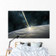Meteor Strikes Earth Horizontal Wall Decal