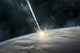 Meteor Strikes Earth Horizontal Wall Decal