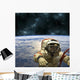 Cosmonaut Floats Space Wall Decal