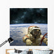 Cosmonaut Floats Space Wall Decal