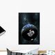 Astronaut Floating Front Water Wall Decal