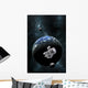 Astronaut Floating Front Water Wall Decal