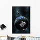 Astronaut Floating Front Water Wall Decal