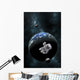 Astronaut Floating Front Water Wall Decal