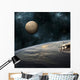 Astronauts Working Space Station Moon Wall Decal