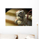 Cosmonaut Floats Space Horizontal Wall Decal