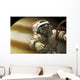 Cosmonaut Floats Space Horizontal Wall Decal