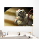 Cosmonaut Floats Space Horizontal Wall Decal
