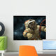 Cosmonaut against Stars Wall Decal