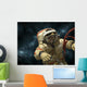Cosmonaut against Stars Wall Decal