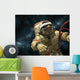 Cosmonaut against Stars Wall Decal
