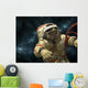 Cosmonaut against Stars Wall Decal