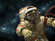 Cosmonaut against Stars Wall Decal