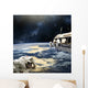 Astronauts Working Space Station Planet Wall Decal