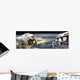 Astronauts Working Space Station Horizontal Planet Wall Decal