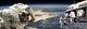 Astronauts Working Space Station Horizontal Planet Wall Decal