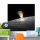 Massive Asteroid Enters Atmosphere Distant Wall Decal