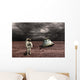 Astronaut Surveys His Situation Storm Planet Wall Decal