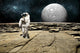 Astronaut Barren Planet Horizontal Wall Decal
