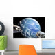 Astronauts Perform Work Space Wall Decal