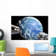 Astronauts Perform Work Space Wall Decal