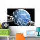 Astronauts Perform Work Space Wall Decal