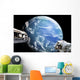 Astronauts Perform Work Space Wall Decal