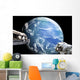 Astronauts Perform Work Space Wall Decal