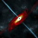 Artist's Depiction Black Hole Wall Decal