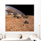 Robotic Rover Explores Alien Planet Wall Decal