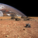 Robotic Rover Explores Alien Planet Wall Decal