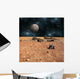 Robotic Rover Explores Alien Moon Wall Decal