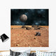 Robotic Rover Explores Alien Moon Wall Decal
