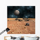 Robotic Rover Explores Alien Moon Wall Decal
