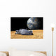 Artist's Depiction Lunar Base Horizontal Wall Decal