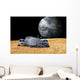 Artist's Depiction Lunar Base Horizontal Wall Decal