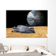 Artist's Depiction Lunar Base Horizontal Wall Decal