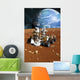 Astronauts Explore Barren Moon Wall Decal