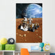Astronauts Explore Barren Moon Wall Decal