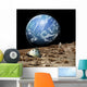 Astronaut Surveys His Situation Crag Planet Wall Decal
