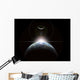 Star Rising over Earth-like Wall Decal