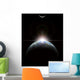 Star Rising over Earth-like Vertical Wall Decal