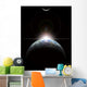 Star Rising over Earth-like Vertical Wall Decal