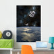 Astronaut Drifting Space Is Vertical Wall Decal