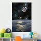 Astronaut Drifting Space Is Vertical Wall Decal