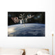 Space Shuttle Docked International Horizontal Wall Decal