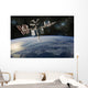 Space Shuttle Docked International Horizontal Wall Decal