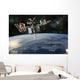 Space Shuttle Docked International Horizontal Wall Decal